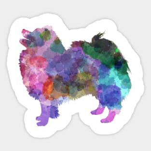 German Spitz in watercolor Sticker